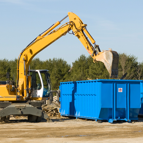 what size residential dumpster rentals are available in Hebron Wisconsin